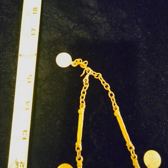 Iris Apfel & Bajalia Gold Coin Embellished Statement Necklace - Picture 13 of 16